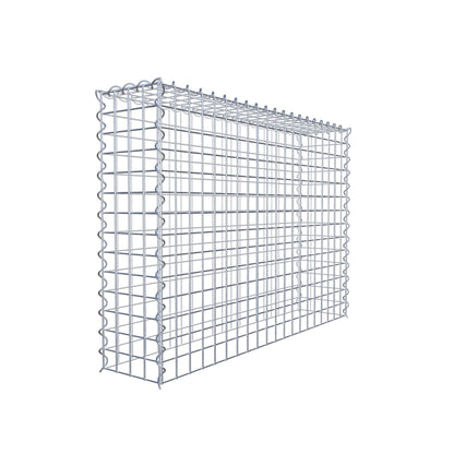 Grown-on gabion type 3 100 cm x 70 cm x 20 cm (L x H x D), mesh size 5 cm x 5 cm, spiral