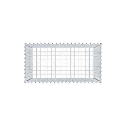 Gabbione aggiuntivo tipo 3 100 cm x 70 cm x 50 cm (L x H x P), dimensione maglia 5 cm x 5 cm, a spirale