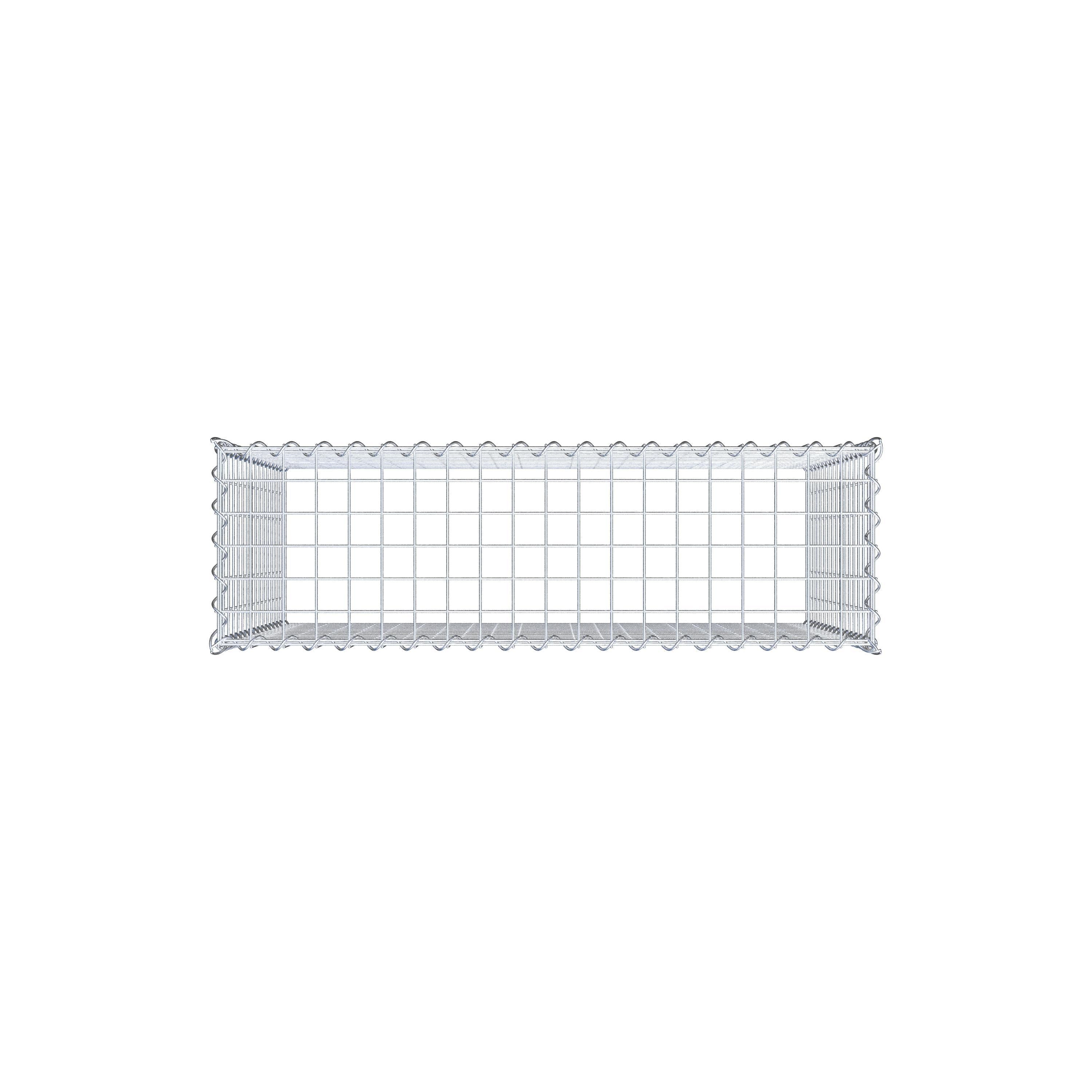 Grown-on gabion type 3 100 cm x 80 cm x 30 cm (L x H x D), mesh size 5 cm x 5 cm, spiral