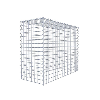 Opvokset gabion type 3 100 cm x 80 cm x 40 cm (L x H x D), maskestørrelse 5 cm x 5 cm, spiral