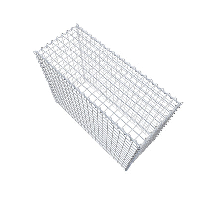 Opvokset gabion type 3 100 cm x 80 cm x 40 cm (L x H x D), maskestørrelse 5 cm x 5 cm, spiral