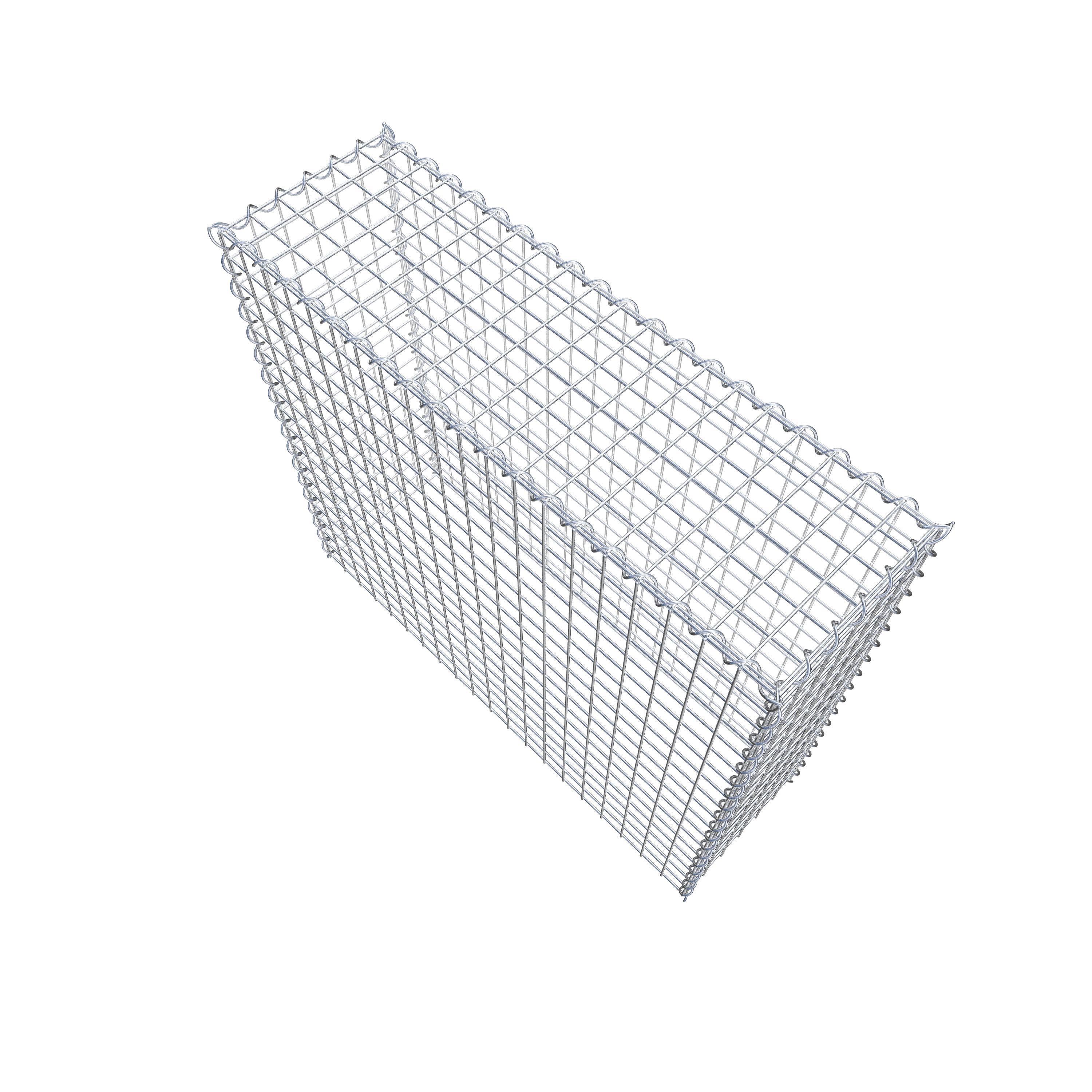 Opvokset gabion type 3 100 cm x 90 cm x 30 cm (L x H x D), maskestørrelse 5 cm x 5 cm, spiral