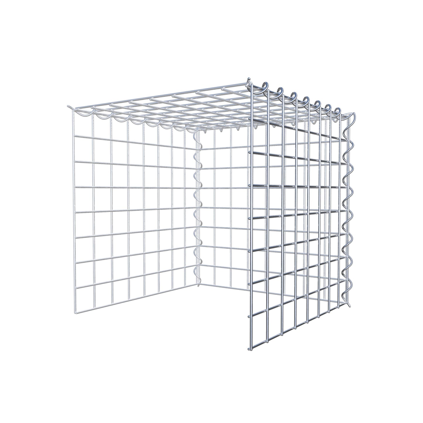 Anbaugabione Typ 4 40 cm x 40 cm x 40 cm (L x H x T), Maschenweite 5 cm x 5 cm, Spirale