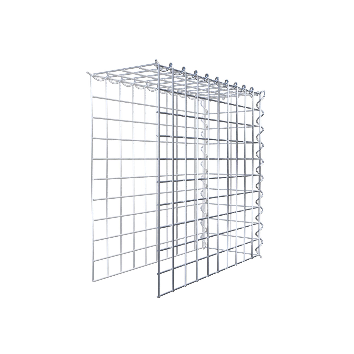 Extra gabion typ 4 50 cm x 50 cm x 20 cm (L x H x D), maskstorlek 5 cm x 5 cm, spiral