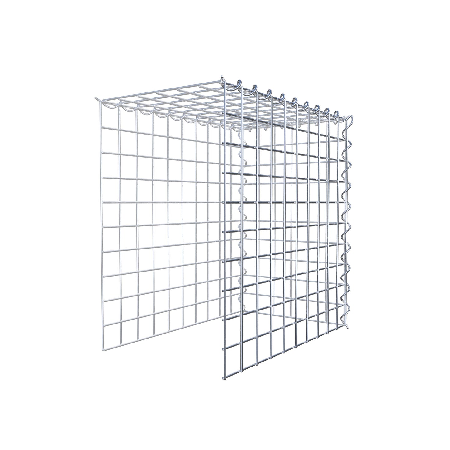 Extra gabion typ 4 50 cm x 50 cm x 30 cm (L x H x D), maskstorlek 5 cm x 5 cm, spiral