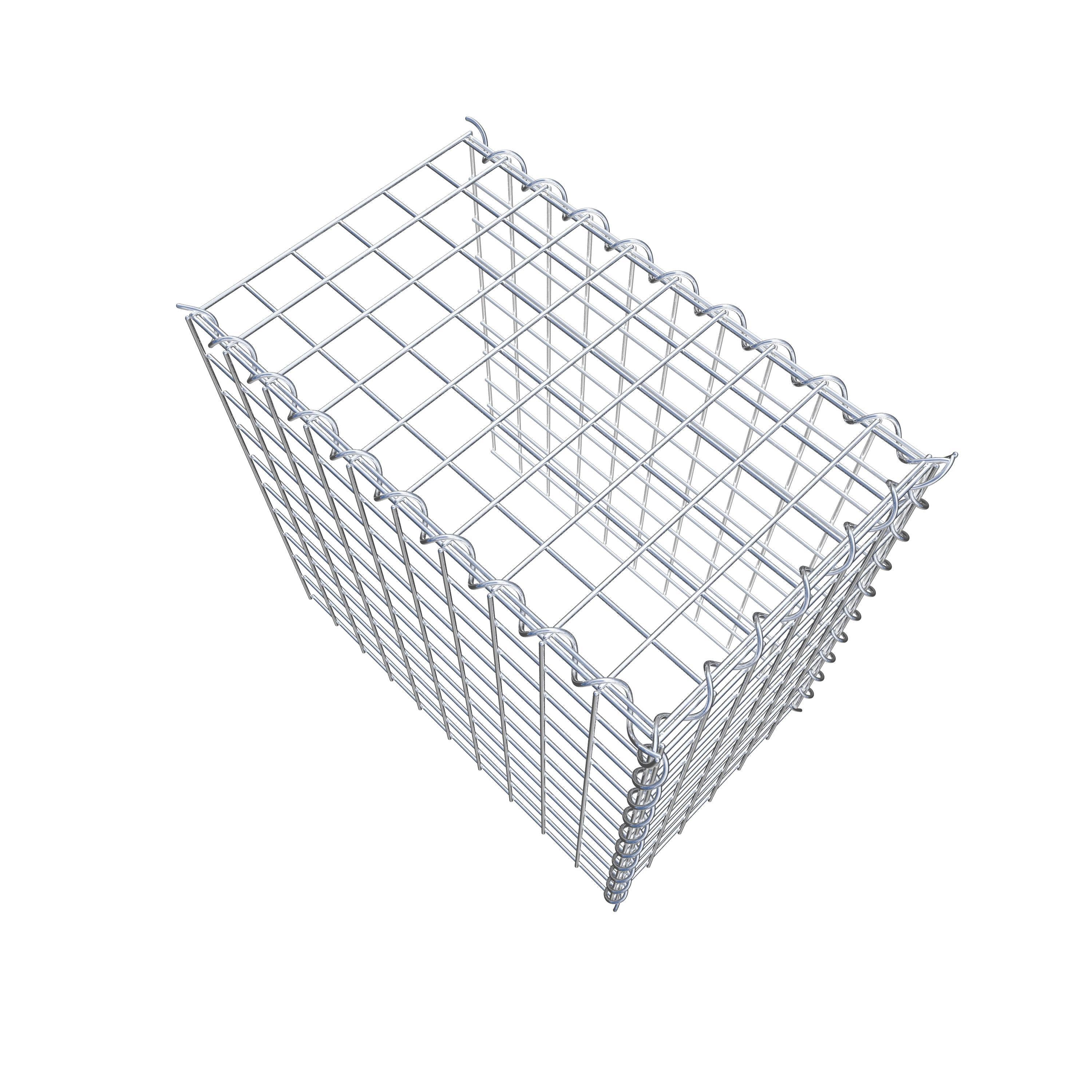 Grown-on gabion type 4 50 cm x 50 cm x 30 cm (L x H x D), mesh size 5 cm x 5 cm, spiral