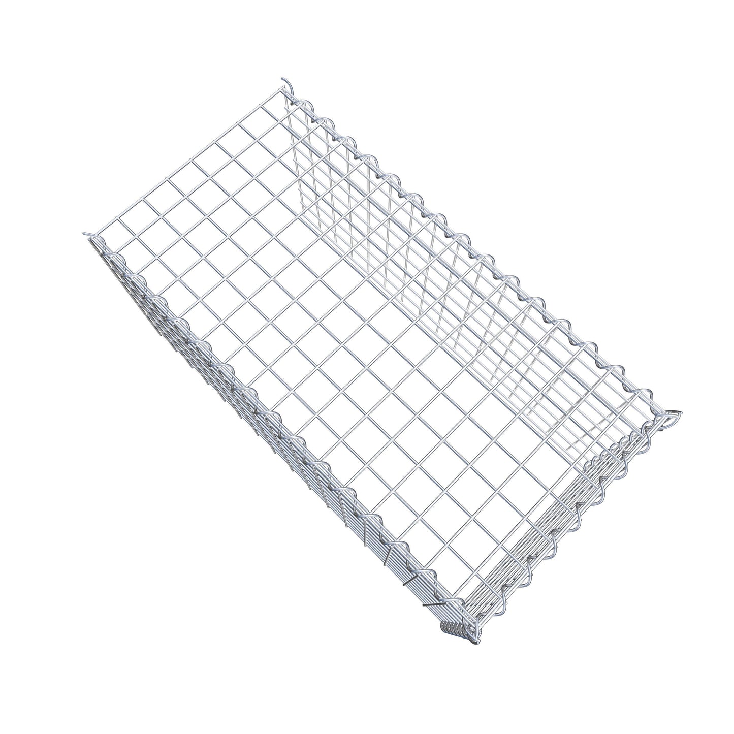 Gabion rapporté type 4 80 cm x 40 cm x 40 cm (L x H x P), mailles 5 cm x 5 cm, spirale