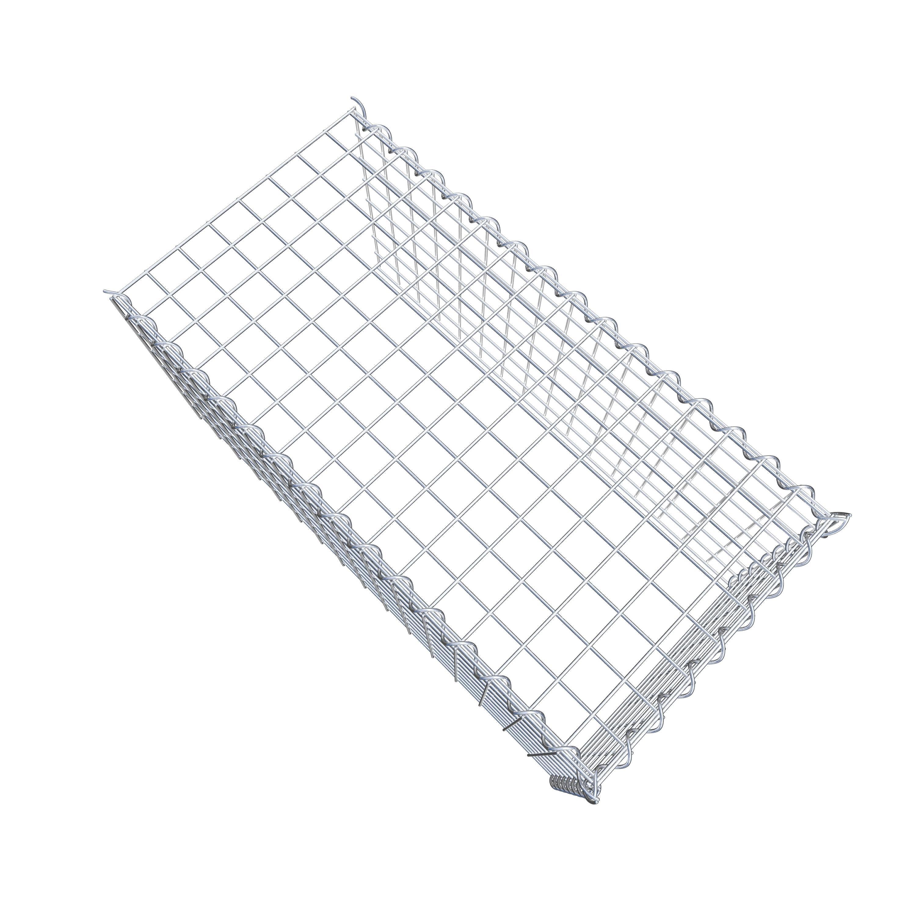 Opvokset gabion type 4 80 cm x 40 cm x 40 cm (L x H x D), maskestørrelse 5 cm x 5 cm, spiral