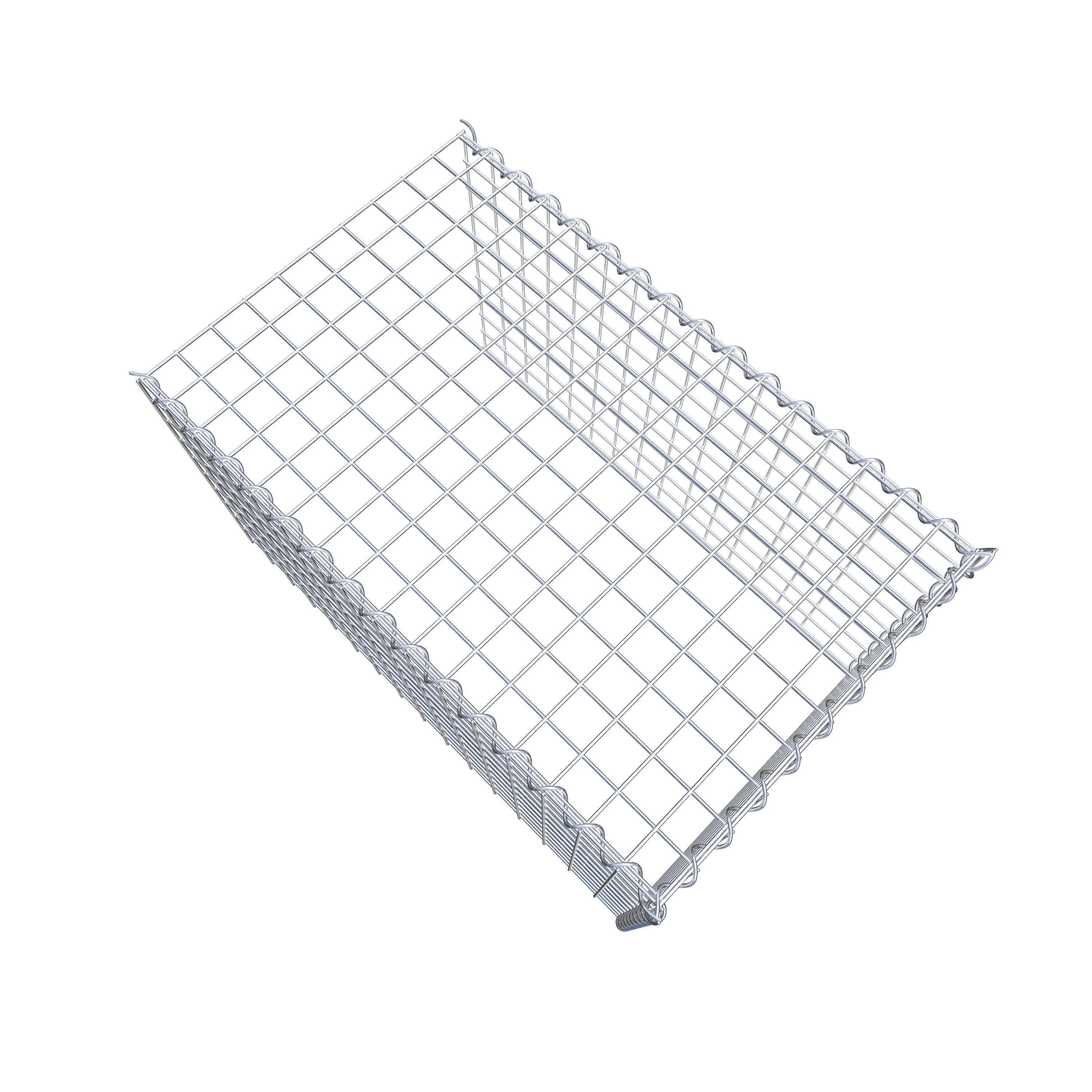 Opvokset gabion type 4 80 cm x 50 cm x 50 cm (L x H x D), maskestørrelse 5 cm x 5 cm, spiral