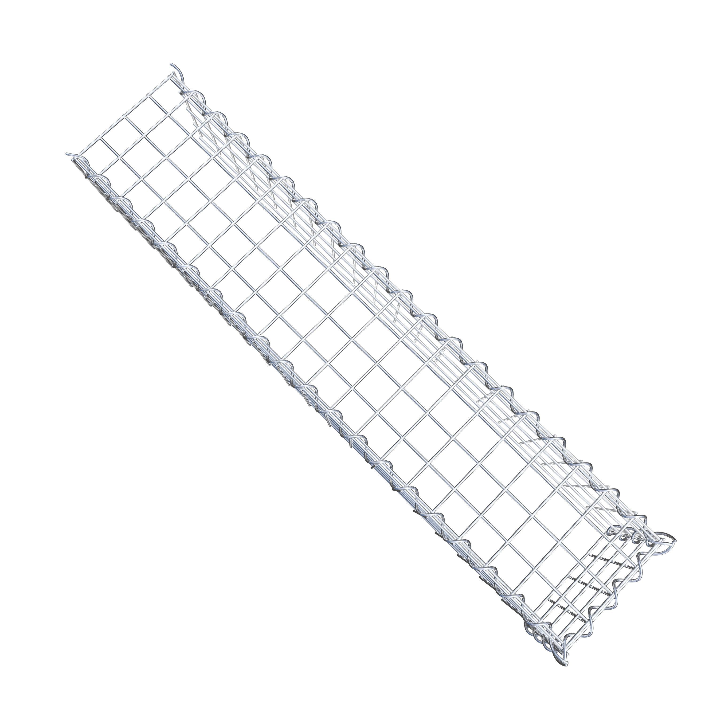 Opvokset gabion type 4 100 cm x 20 cm x 20 cm (L x H x D), maskestørrelse 5 cm x 5 cm, spiral