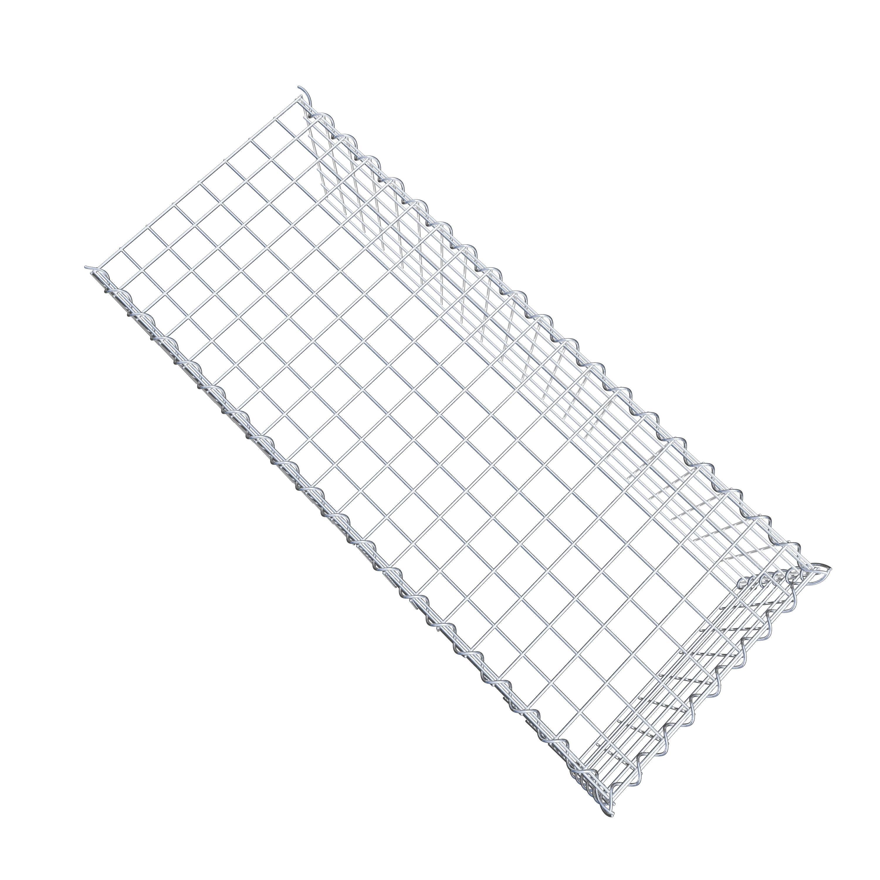 Gabion rapporté type 4 100 cm x 30 cm x 40 cm (L x H x P), mailles 5 cm x 5 cm, spirale