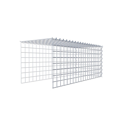 Gavión complementario tipo 4 100 cm x 40 cm x 40 cm (L x A x P), malla 5 cm x 5 cm, espiral