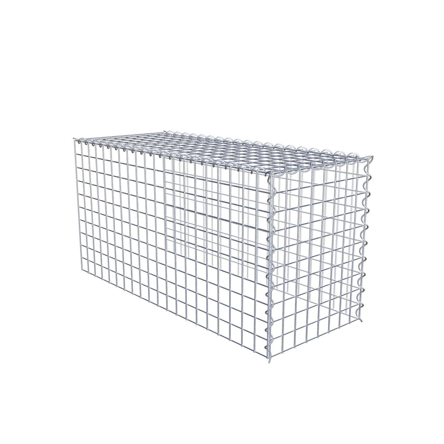 Gabion rapporté type 4 100 cm x 50 cm x 40 cm (L x H x P), mailles 5 cm x 5 cm, spirale