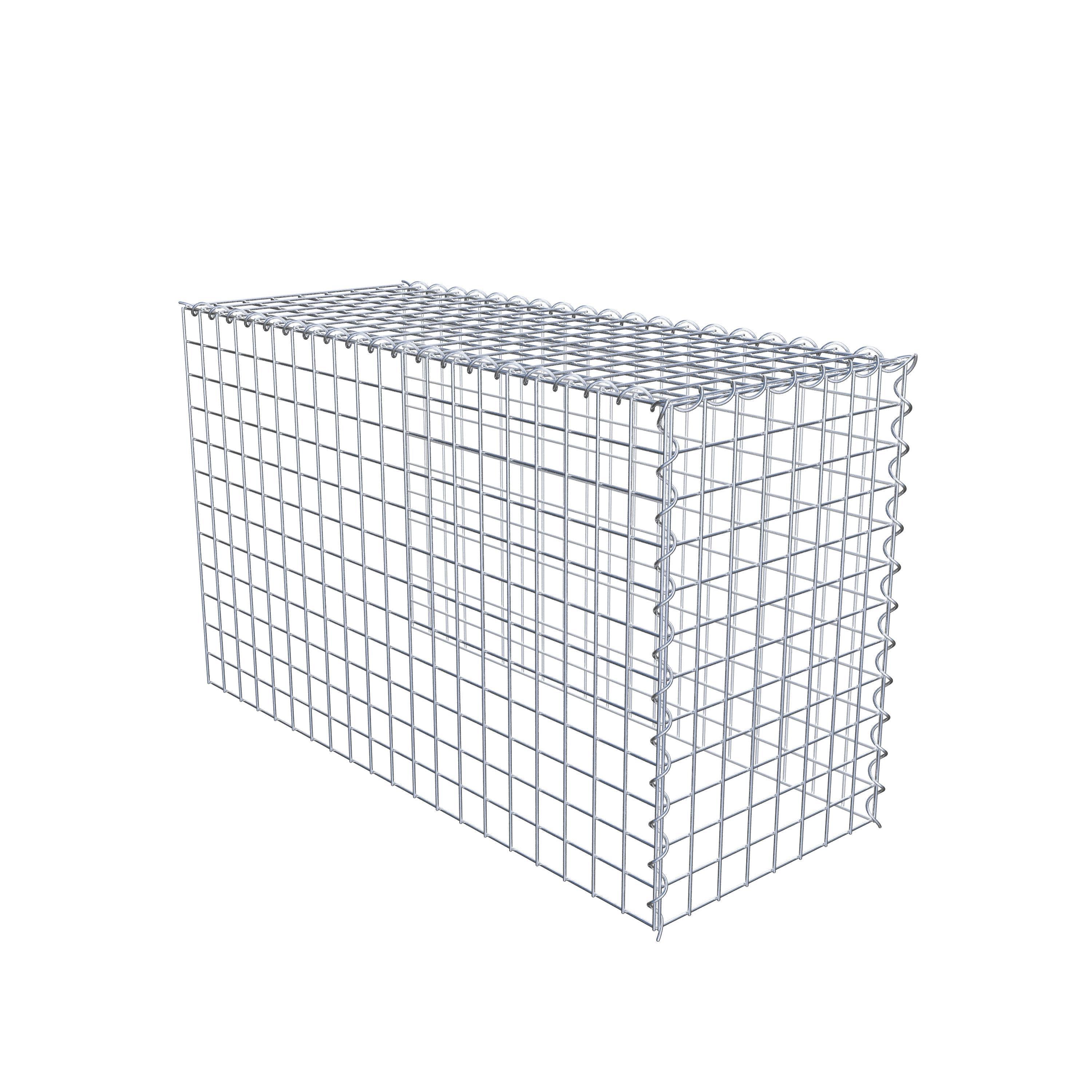 Opvokset gabion type 4 100 cm x 60 cm x 40 cm (L x H x D), maskestørrelse 5 cm x 5 cm, spiral