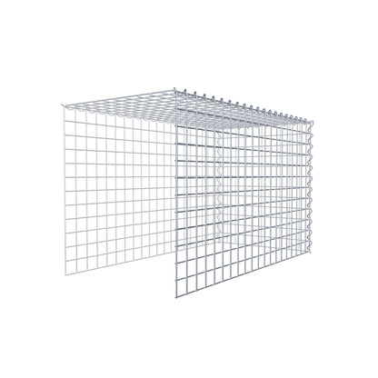 Gabion rapporté type 4 100 cm x 60 cm x 50 cm (L x H x P), mailles 5 cm x 5 cm, spirale