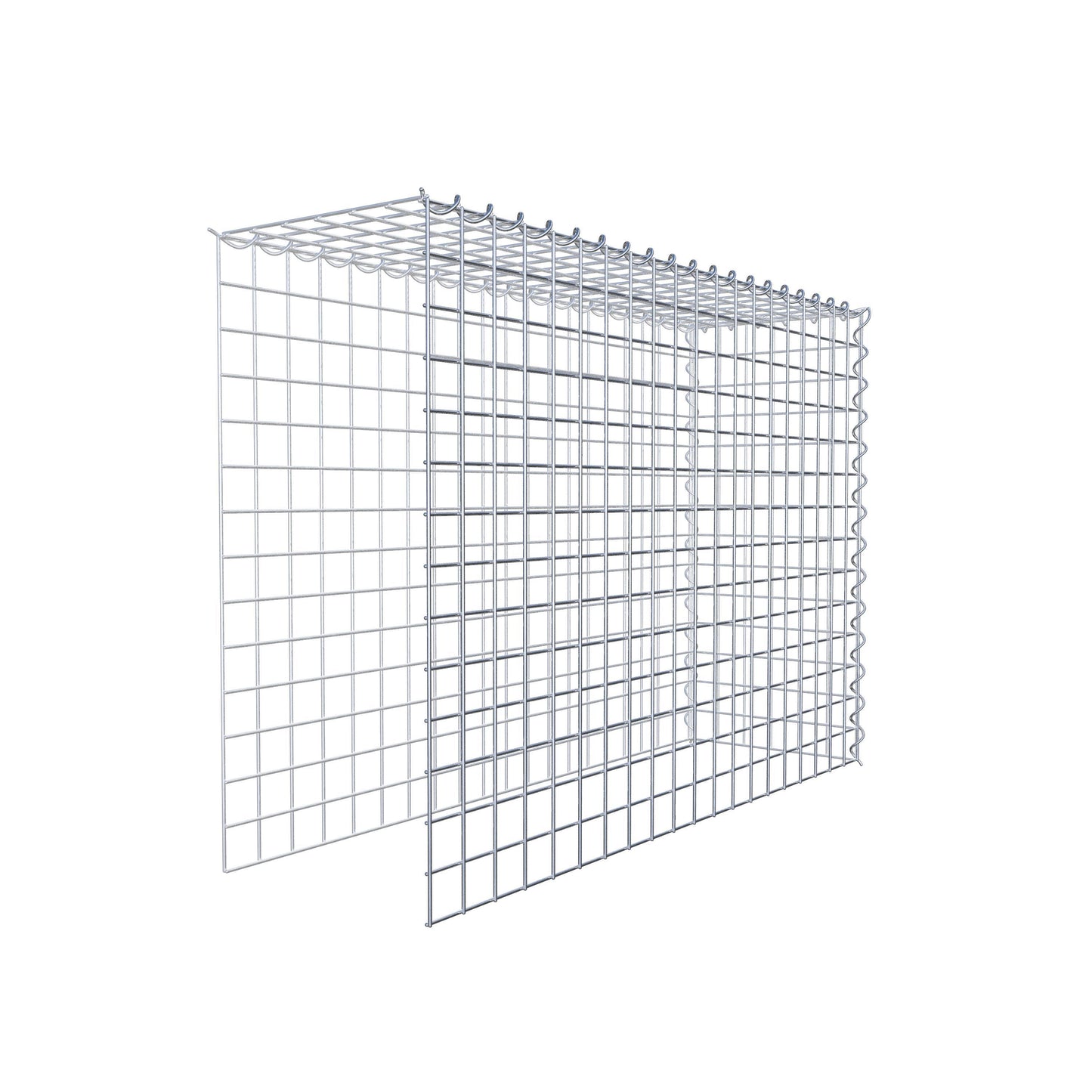 Grown-on gabion type 4 100 cm x 70 cm x 30 cm (L x H x D), mesh size 5 cm x 5 cm, spiral
