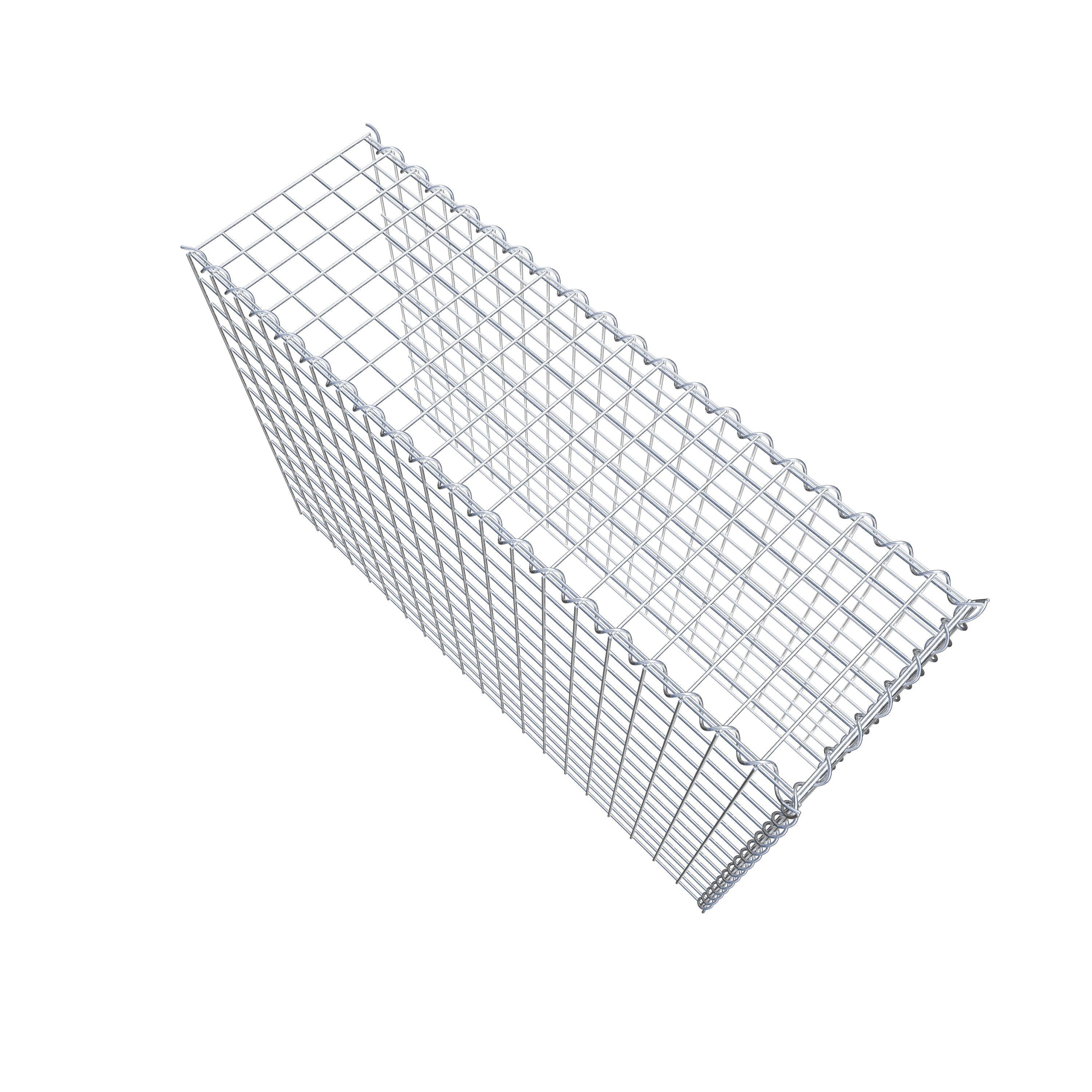 Påväxt gabion typ 4 100 cm x 70 cm x 30 cm (L x H x D), maskstorlek 5 cm x 5 cm, spiral