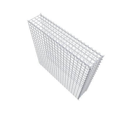 Gabbione aggiuntivo tipo 4 100 cm x 100 cm x 20 cm (L x H x P), dimensione maglia 5 cm x 5 cm, a spirale