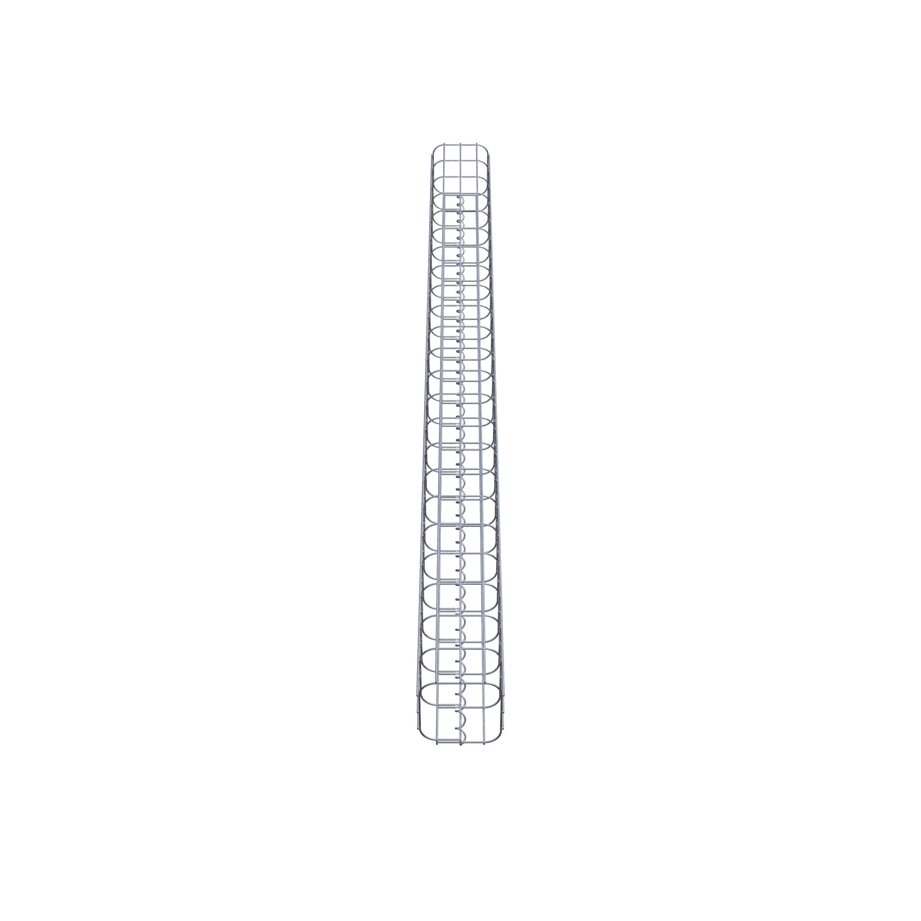 Gabion column square 17 cm x 17 cm, 230 cm high, MW 5 cm x 10 cm