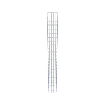 Gabionensäule eckig 22  cm x 22  cm, 230 cm Höhe, MW 5 cm x 10 cm