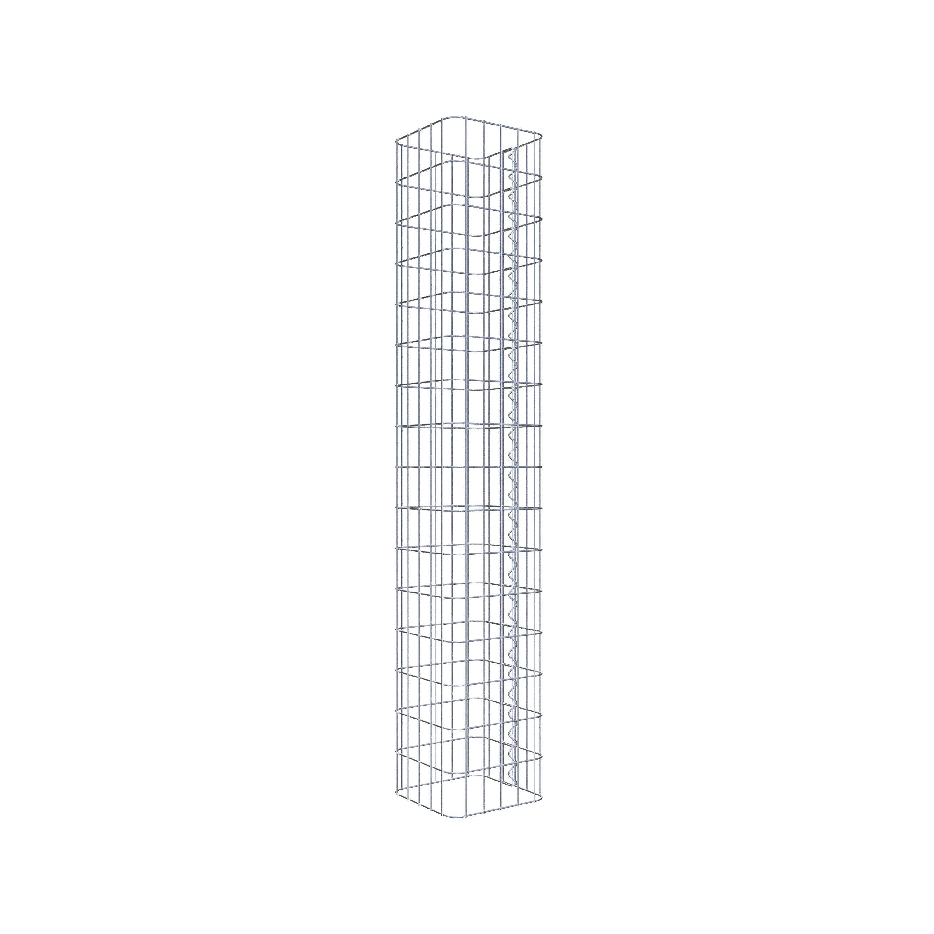 Gabion column square 27 cm x 27 cm, 160 cm height, MW 5 cm x 10 cm