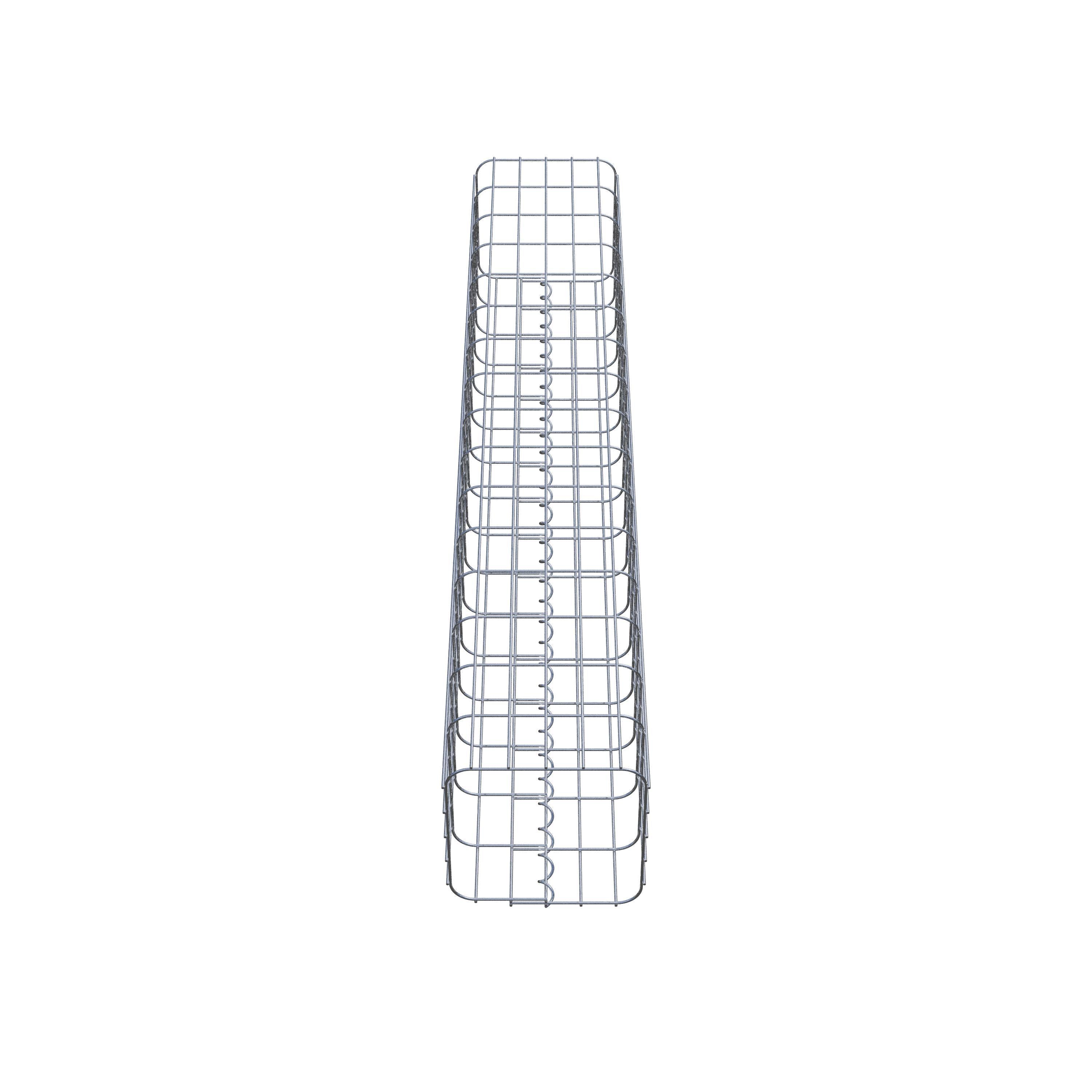 Gabion column square 27 cm x 27 cm, 160 cm height, MW 5 cm x 10 cm