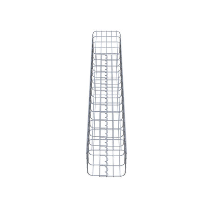 Colonne de gabion carrée 27 cm x 27 cm, 160 cm de hauteur, MW 5 cm x 10 cm