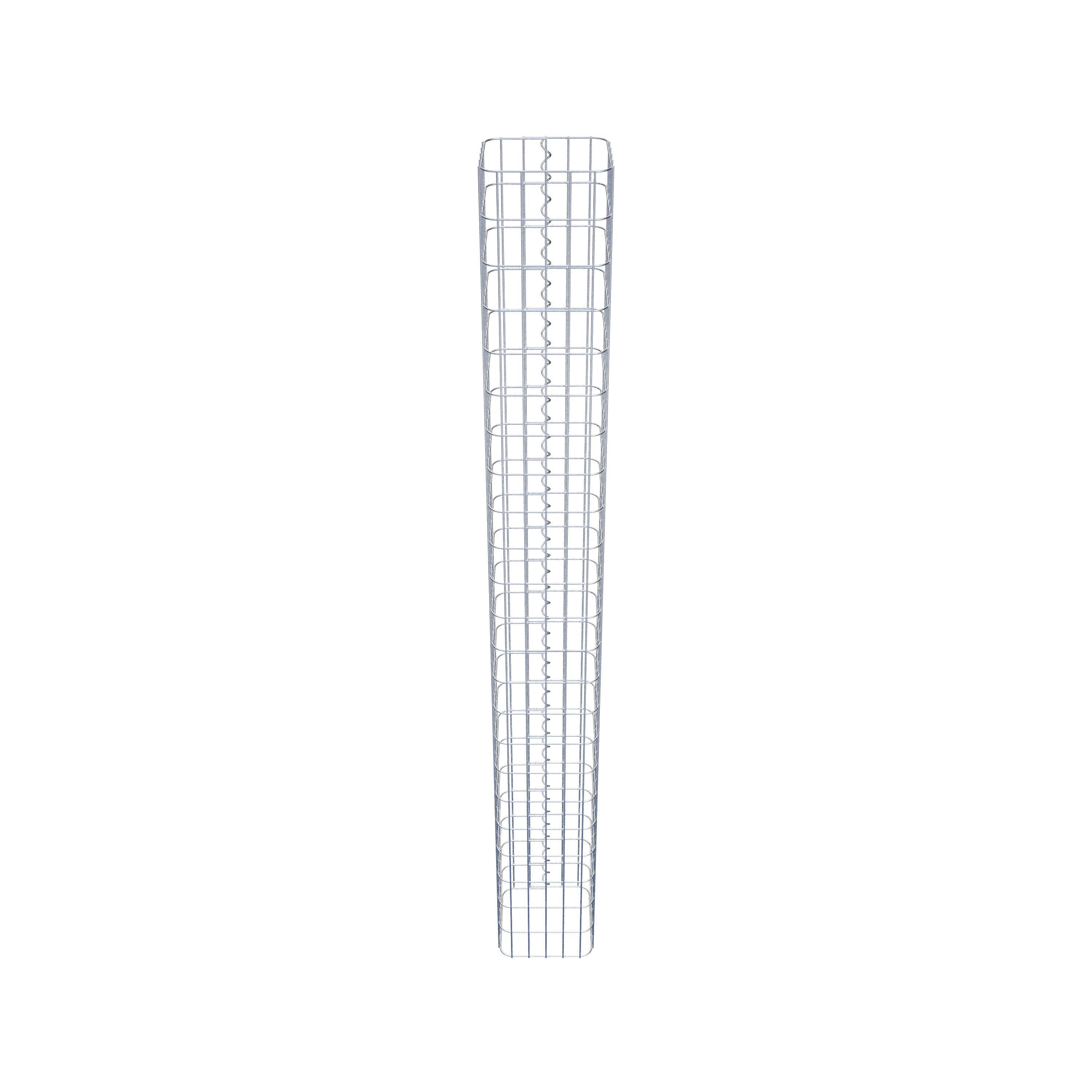 Gabion column square 27 cm x 27 cm, 230 cm high, MW 5 cm x 10 cm