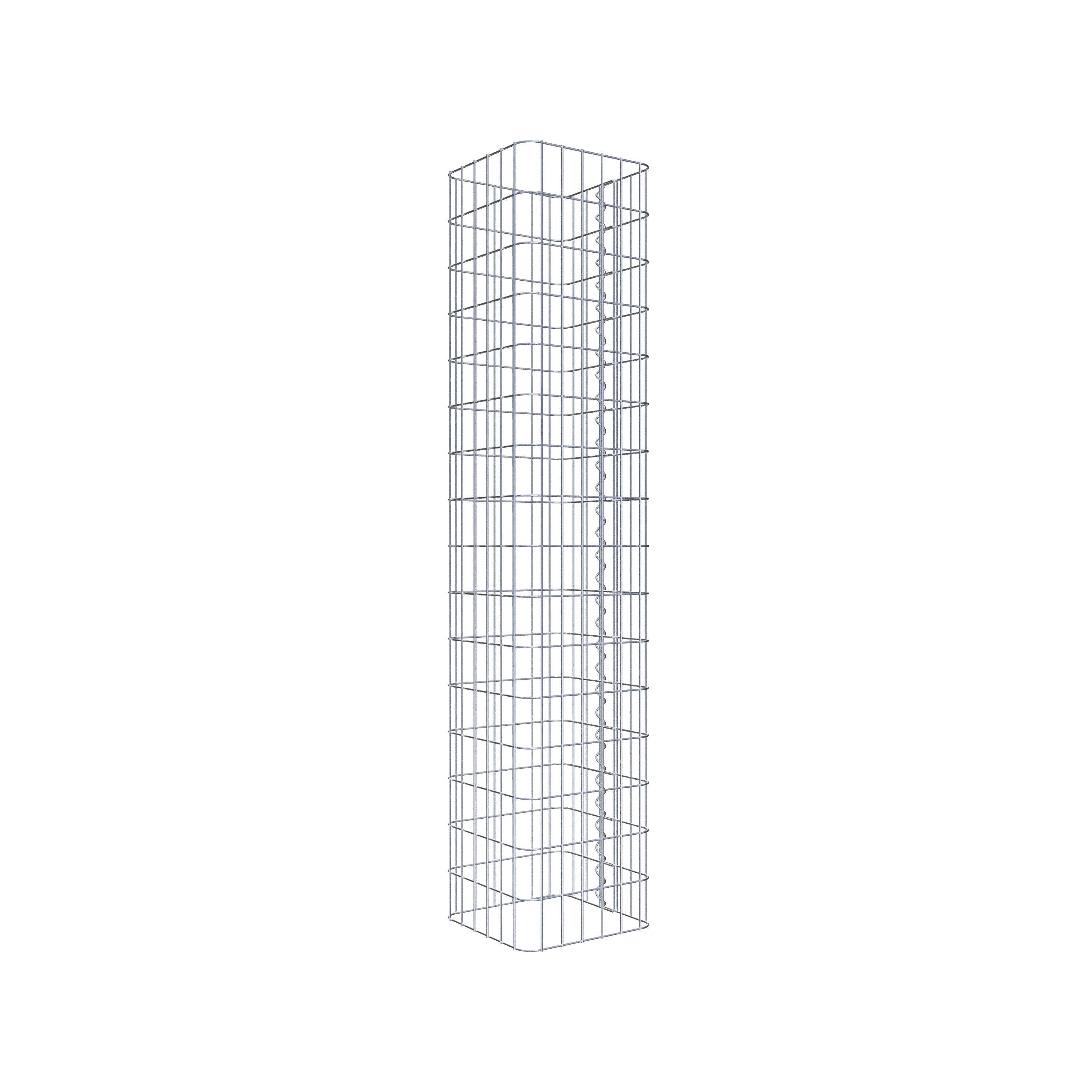 Gabion column square 32 cm x 32 cm, 160 cm height, MW 5 cm x 10 cm