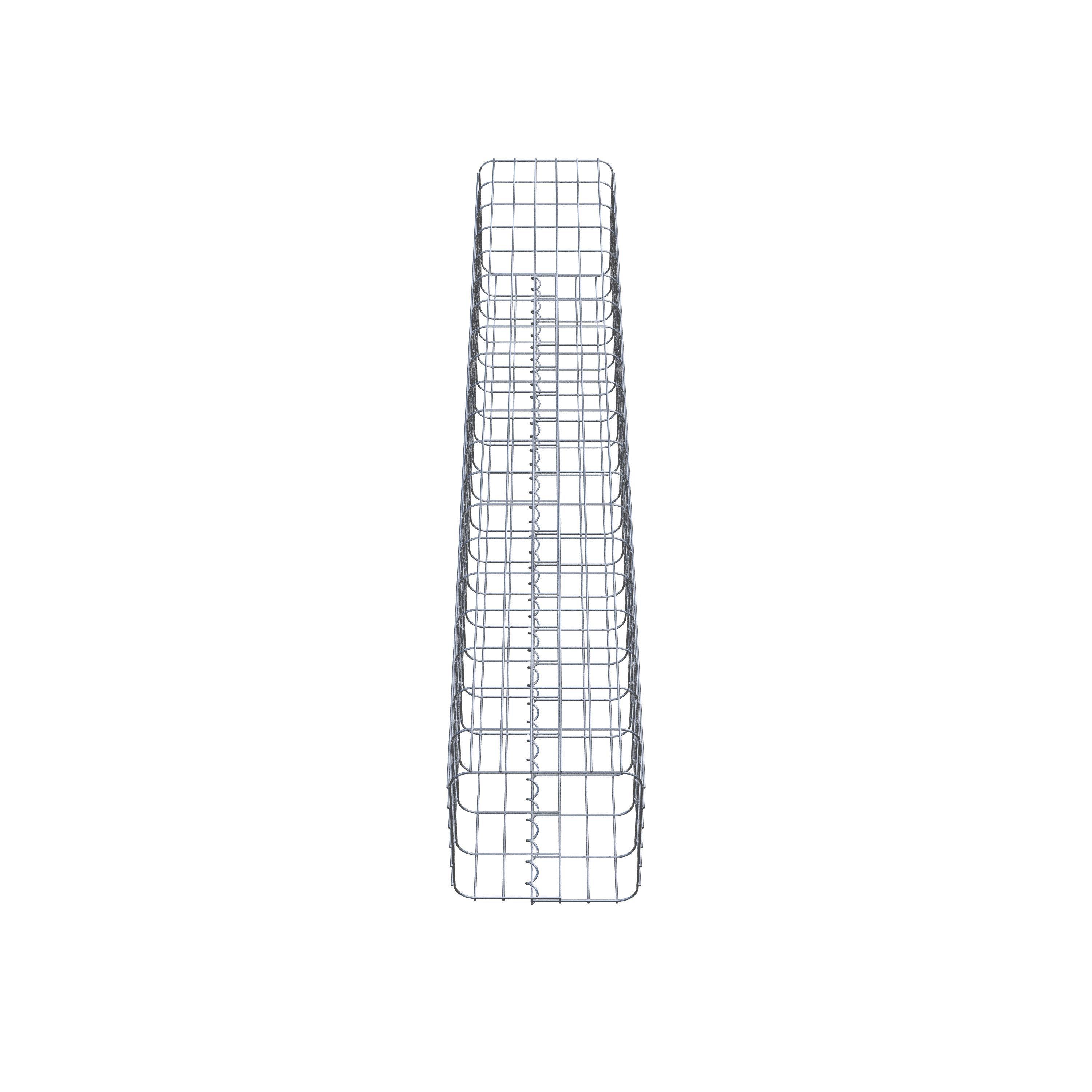 Gabion column square 32 cm x 32 cm, 200 cm high, MW 5 cm x 10 cm