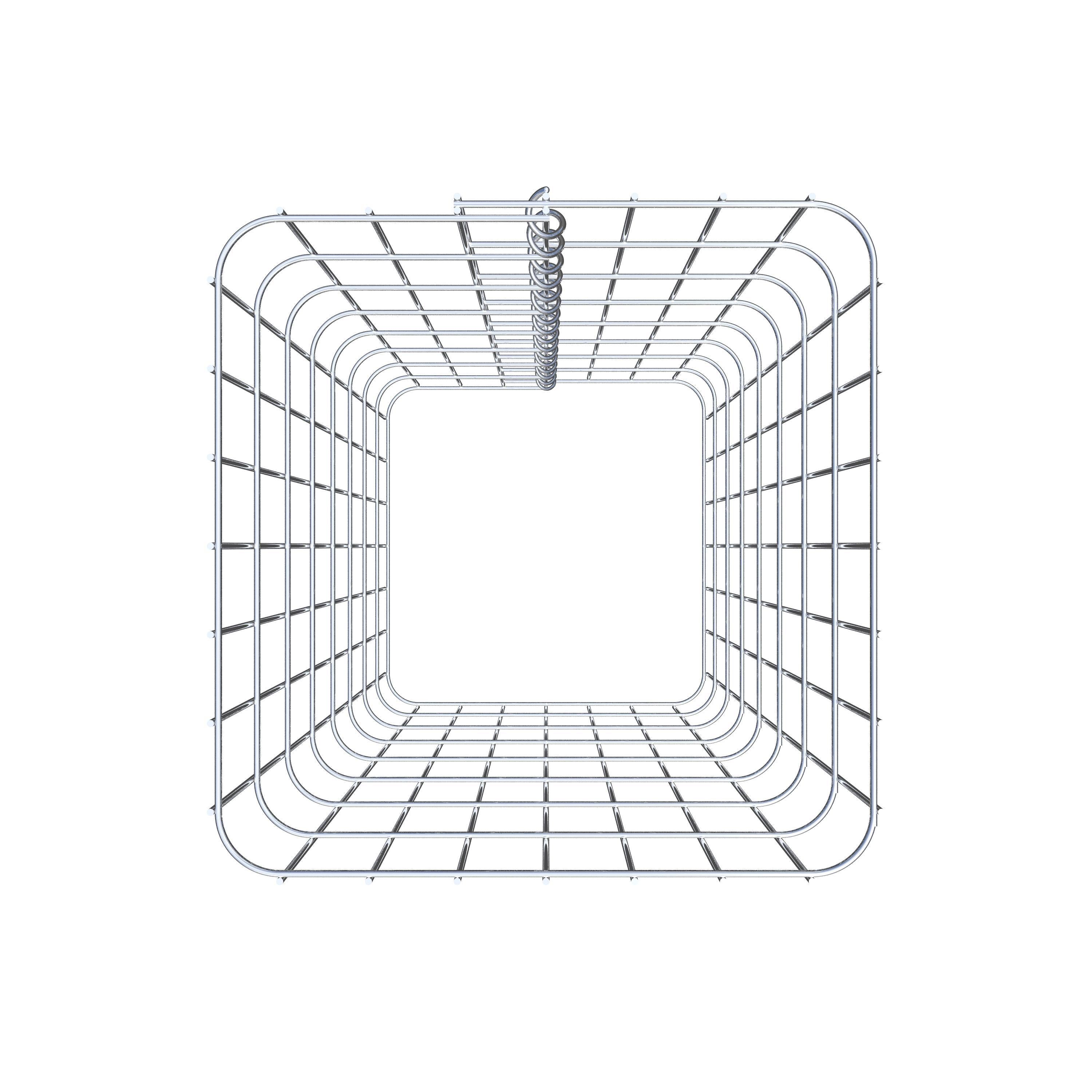 Gabionsøjle firkantet 37 cm x 37 cm, 80 cm højde, MW 5 cm x 10 cm