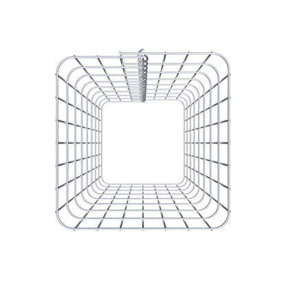 Gabionensäule eckig 37  cm x 37  cm, 80 cm Höhe, MW 5 cm x 10 cm
