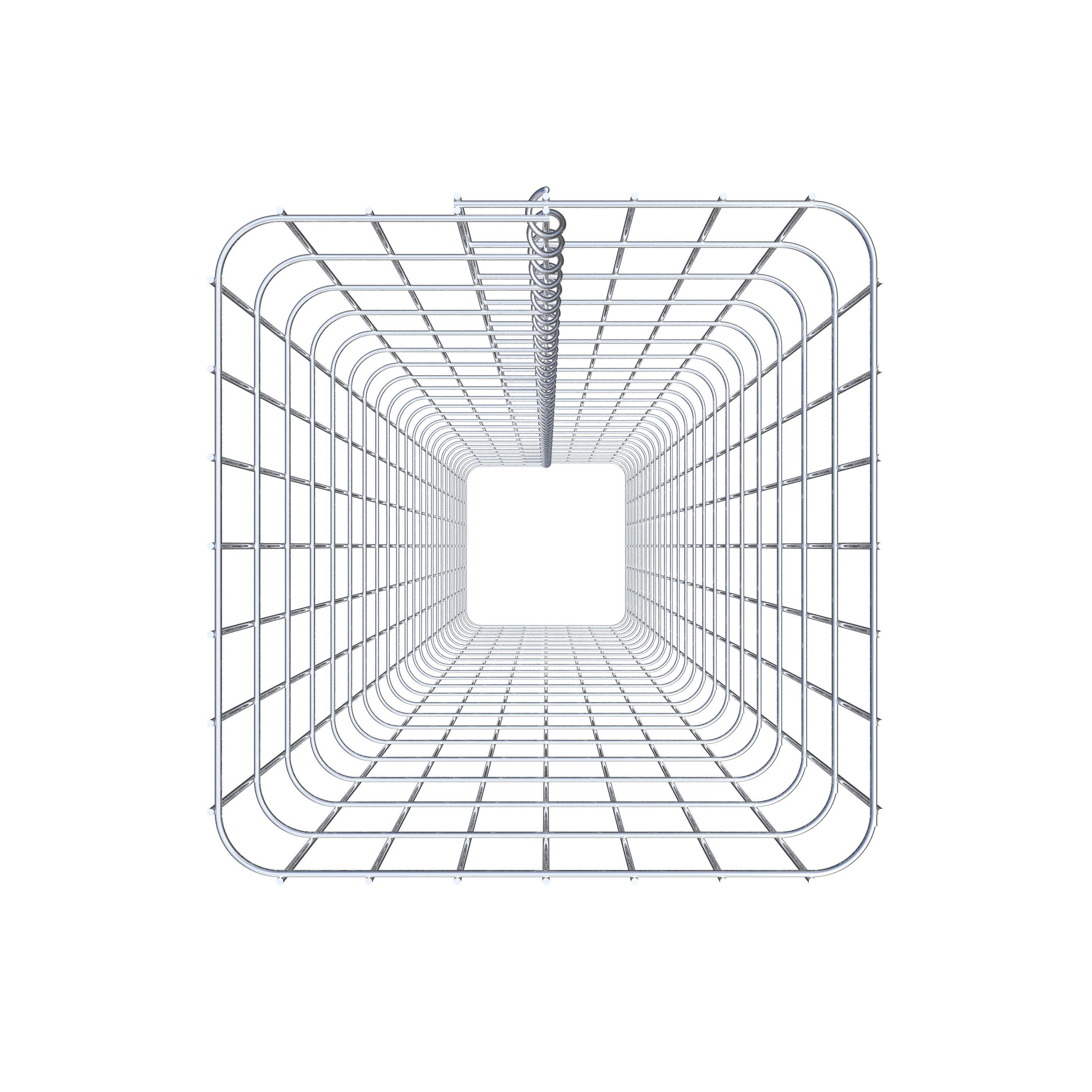 Gabionsøjle firkantet 37 cm x 37 cm, 230 cm højde, MW 5 cm x 10 cm
