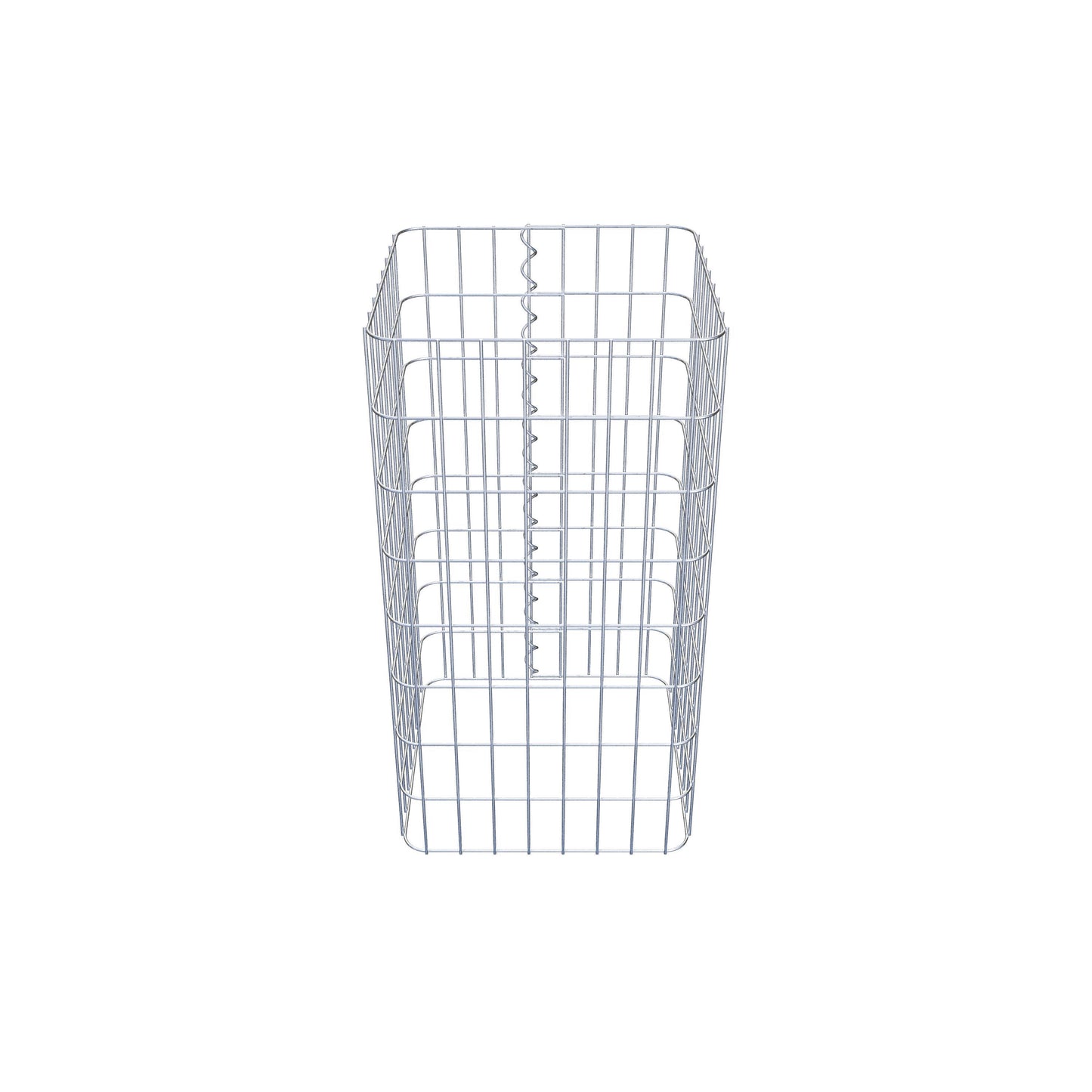 Colonne de gabion carrée 42 cm x 42 cm, 80 cm de hauteur, MW 5 cm x 10 cm