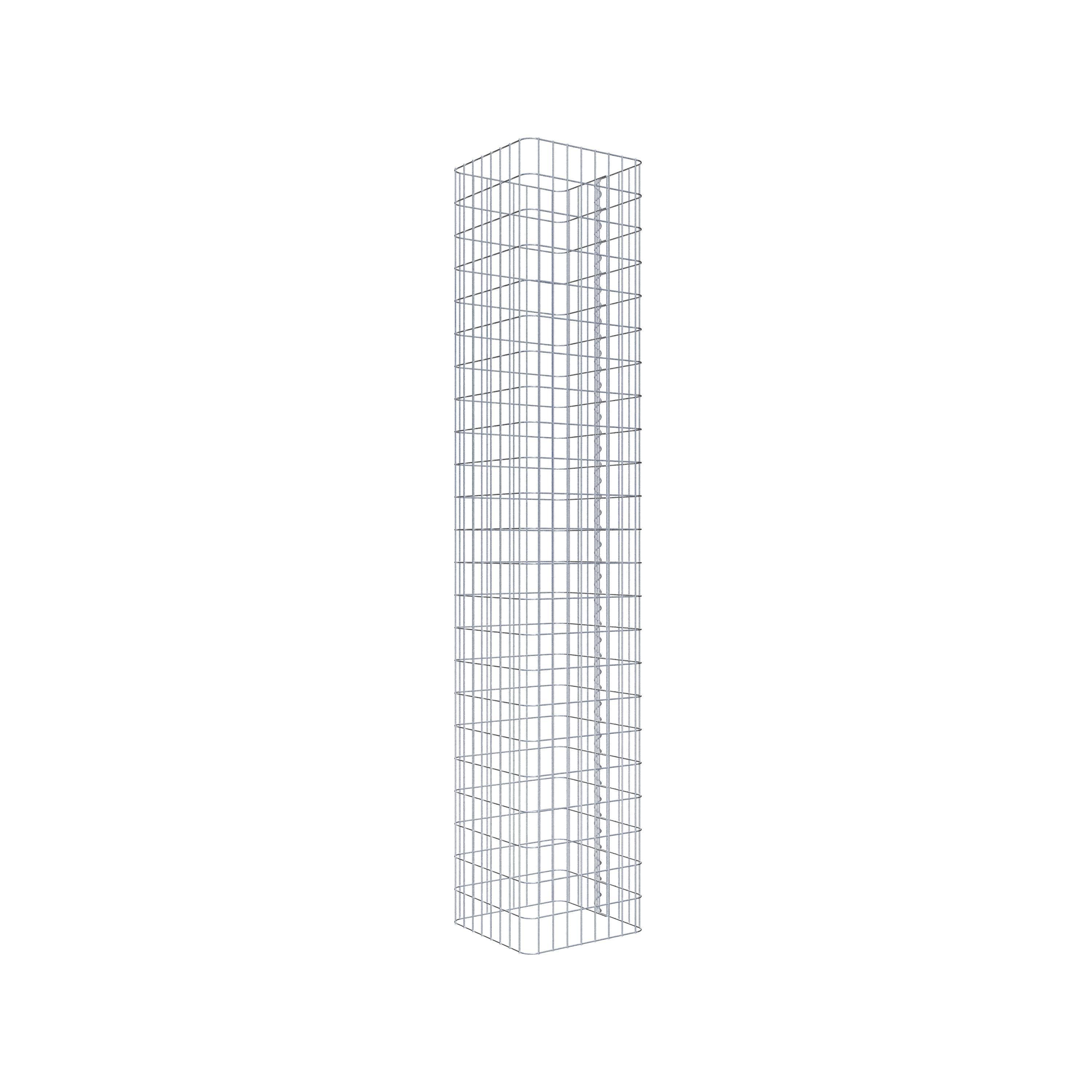 Gabion column square 42 cm x 42 cm, 230 cm high, MW 5 cm x 10 cm