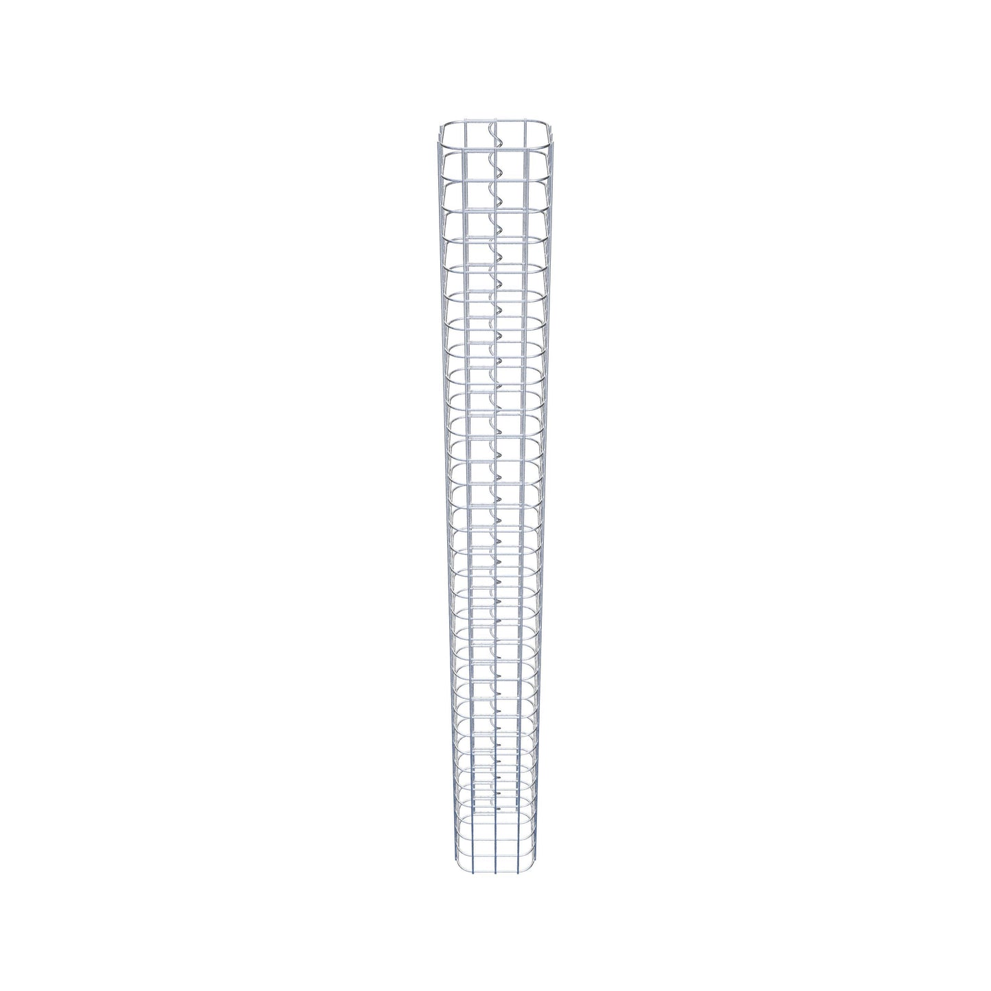 Colonne de gabion carrée 17 cm x 17 cm, 160 cm de hauteur, MW 5 cm x 5 cm