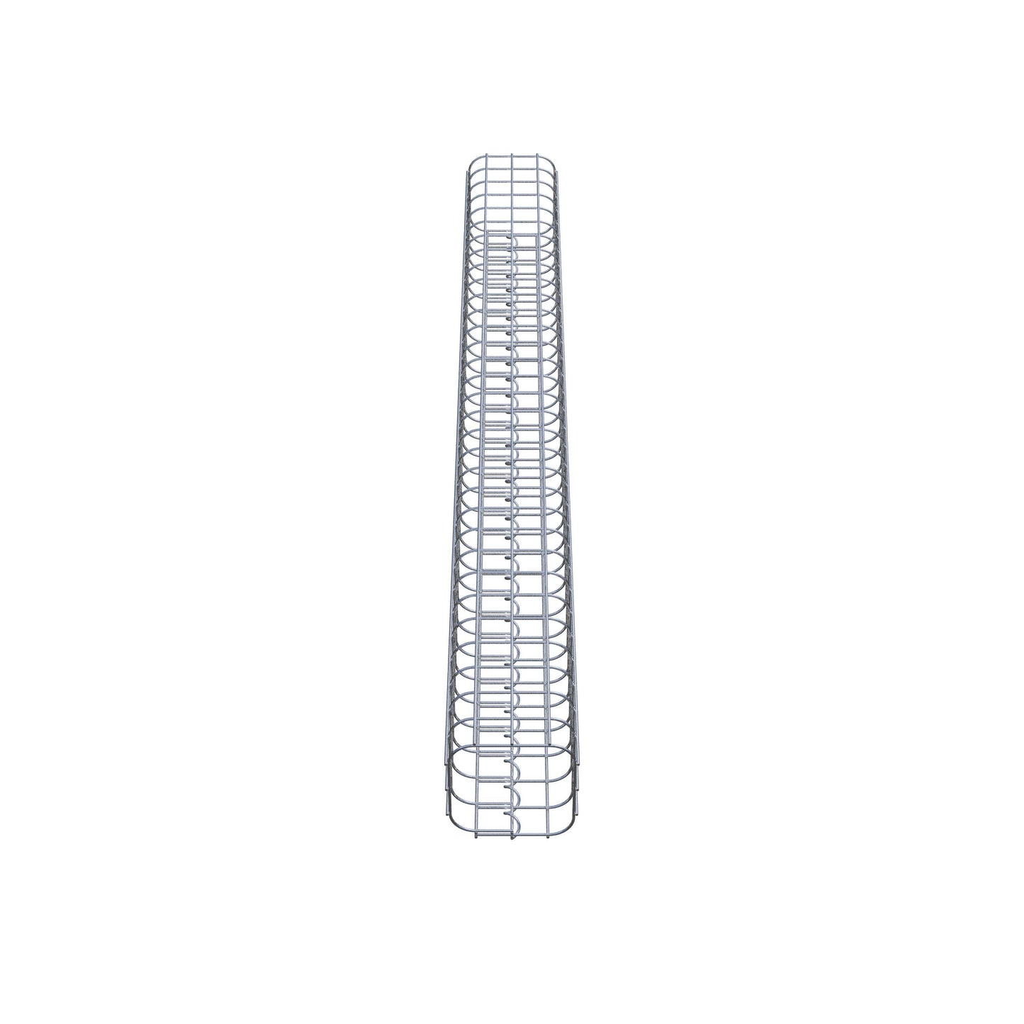Colonne de gabion carrée 17 cm x 17 cm, 160 cm de hauteur, MW 5 cm x 5 cm