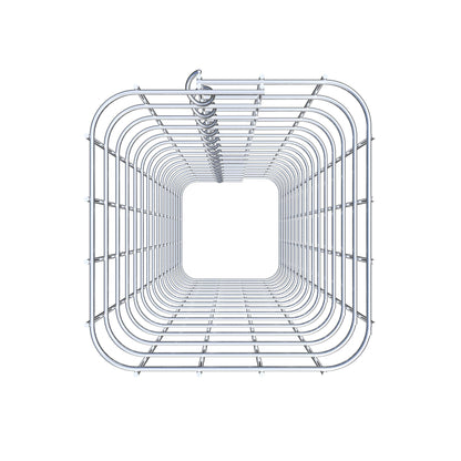 Schanskorfzuil, vierkant 22 cm x 22 cm, 80 cm hoog, MW 5 cm x 5 cm