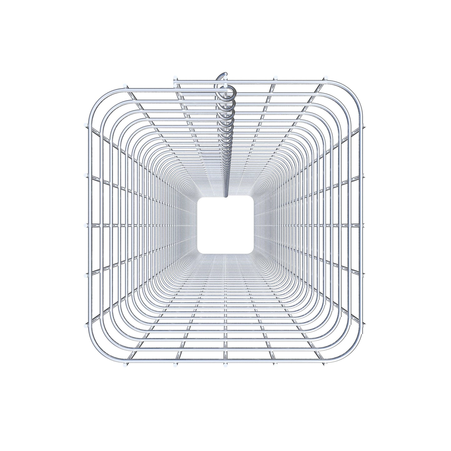 Gabionensäule eckig 27  cm x 27  cm, 200 cm Höhe, MW 5 cm x 5 cm