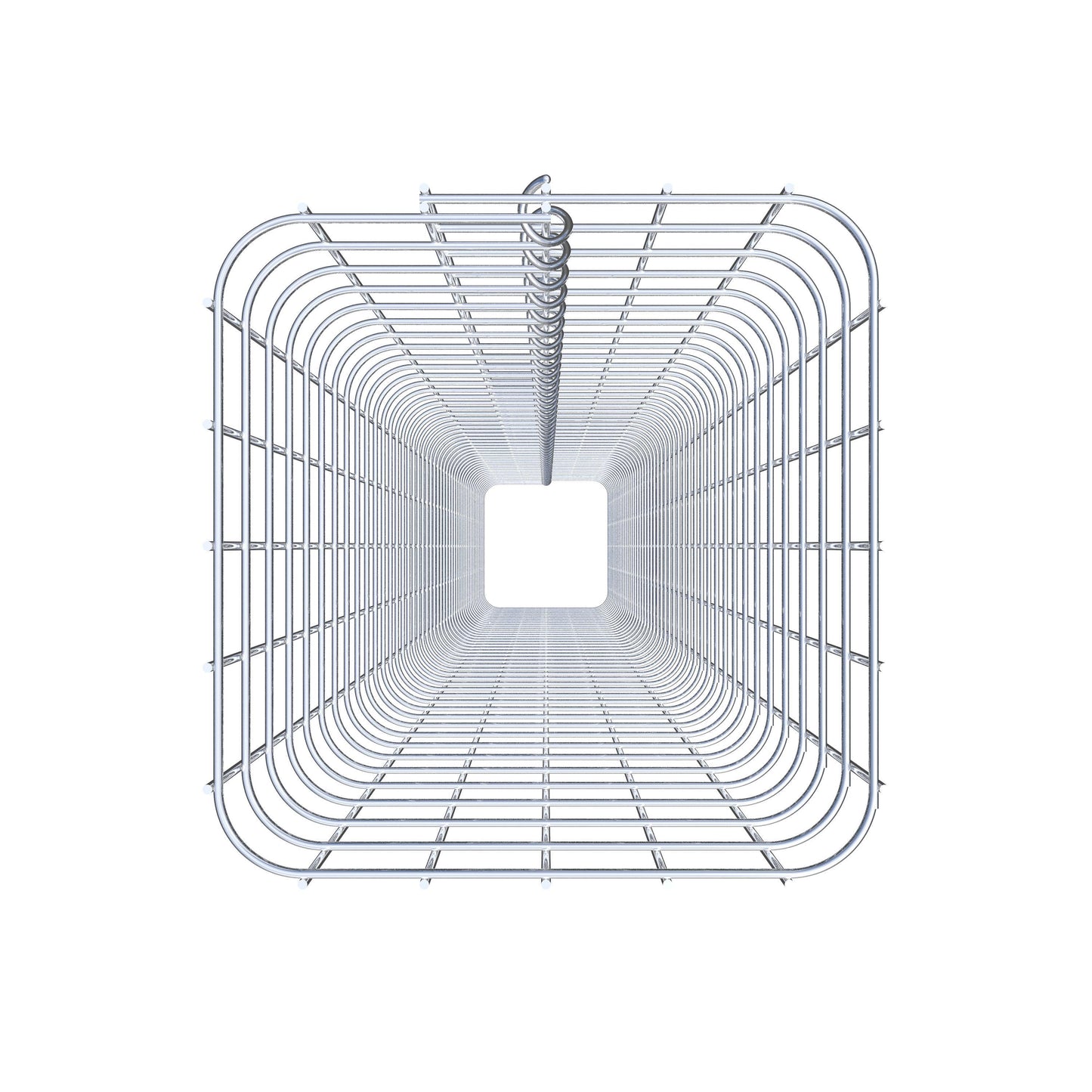 Gabionsøjle firkantet 27 cm x 27 cm, 230 cm høj, MW 5 cm x 5 cm