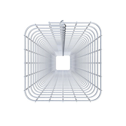 Gabionsøjle firkantet 27 cm x 27 cm, 230 cm høj, MW 5 cm x 5 cm