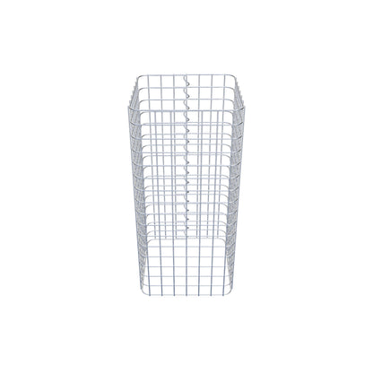 Colonna di gabbioni, angolare 37 cm x 37 cm, alta 80 cm, MW 5 cm x 5 cm