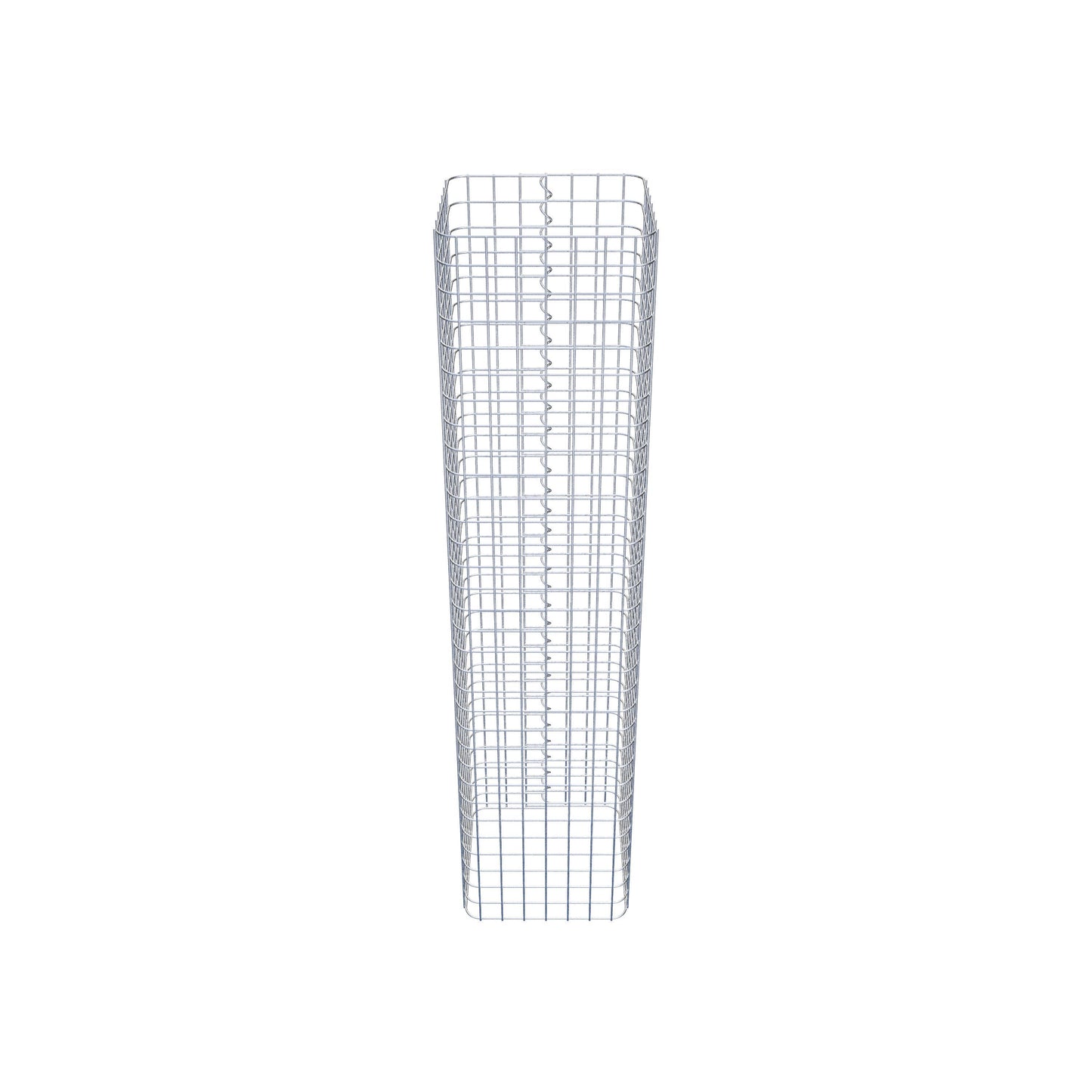 Colonne de gabion carrée 37 cm x 37 cm, 160 cm de hauteur, MW 5 cm x 5 cm