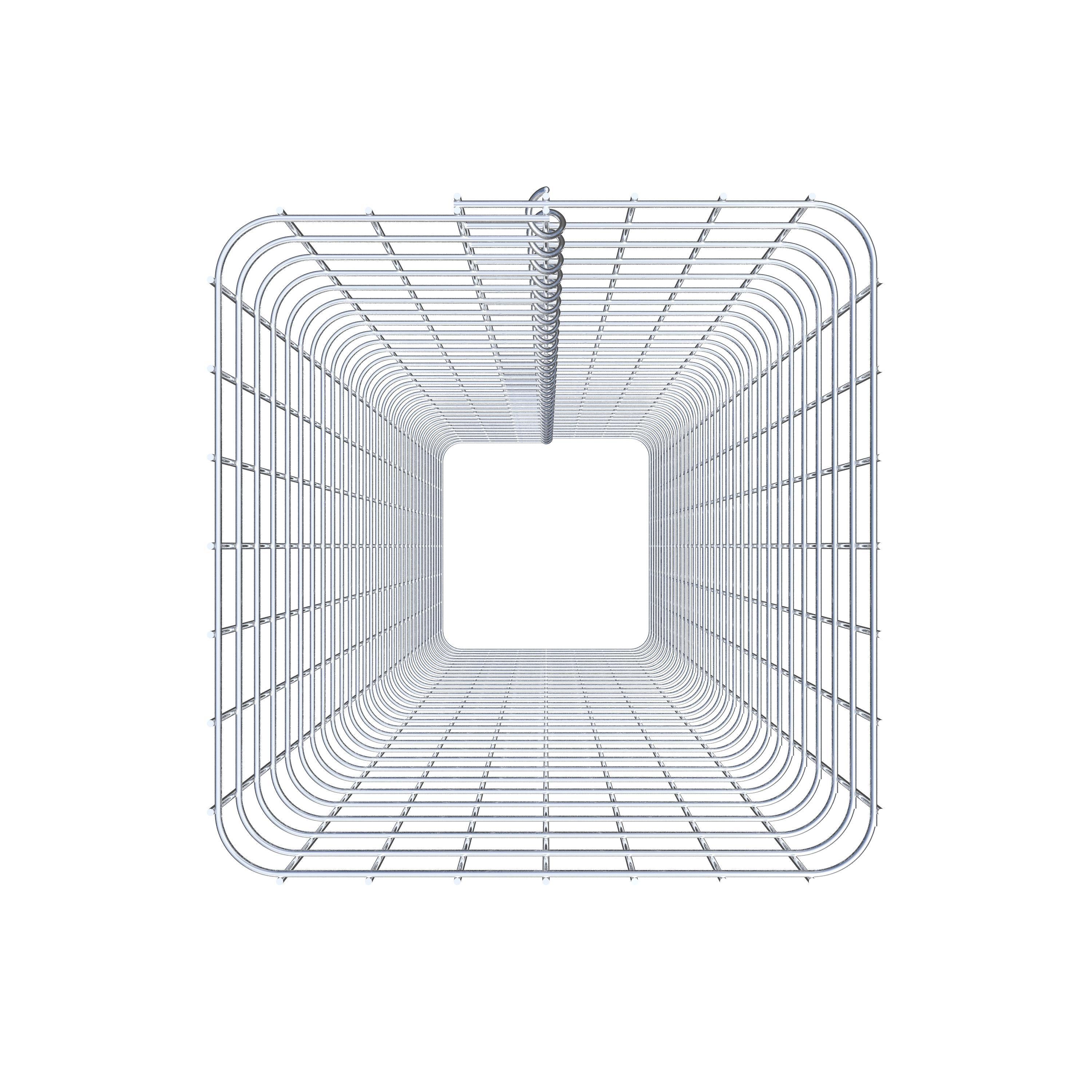 Gabionensäule eckig 37 cm x 37 cm, 160 cm Höhe, MW 5 cm x 5 cm