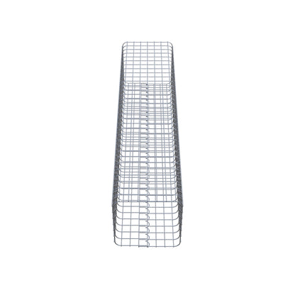 Colonne de gabion carrée 37 cm x 37 cm, 160 cm de hauteur, MW 5 cm x 5 cm