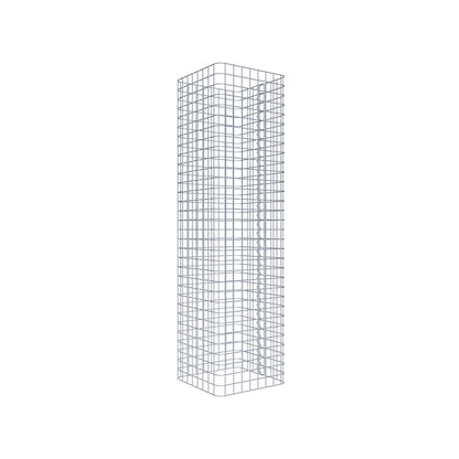 Colonne de gabion carrée 42 cm x 42 cm, 160 cm de hauteur, MW 5 cm x 5 cm