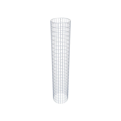 Gabion column around 42 cm diameter, 230 cm height, mesh size 5 cm x 10 cm