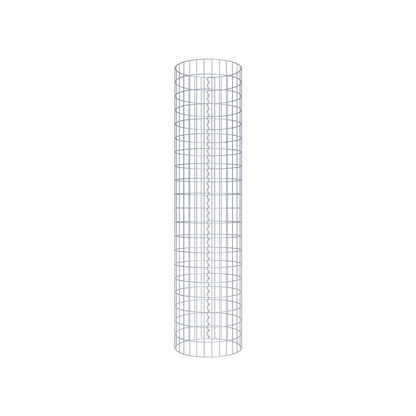 Gabion column around 47 cm diameter, 200 cm height, mesh size 5 cm x 10 cm