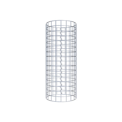 Colonne de gabion ronde 32 cm de diamètre, 80 cm de hauteur, maille 5 cm x 5 cm