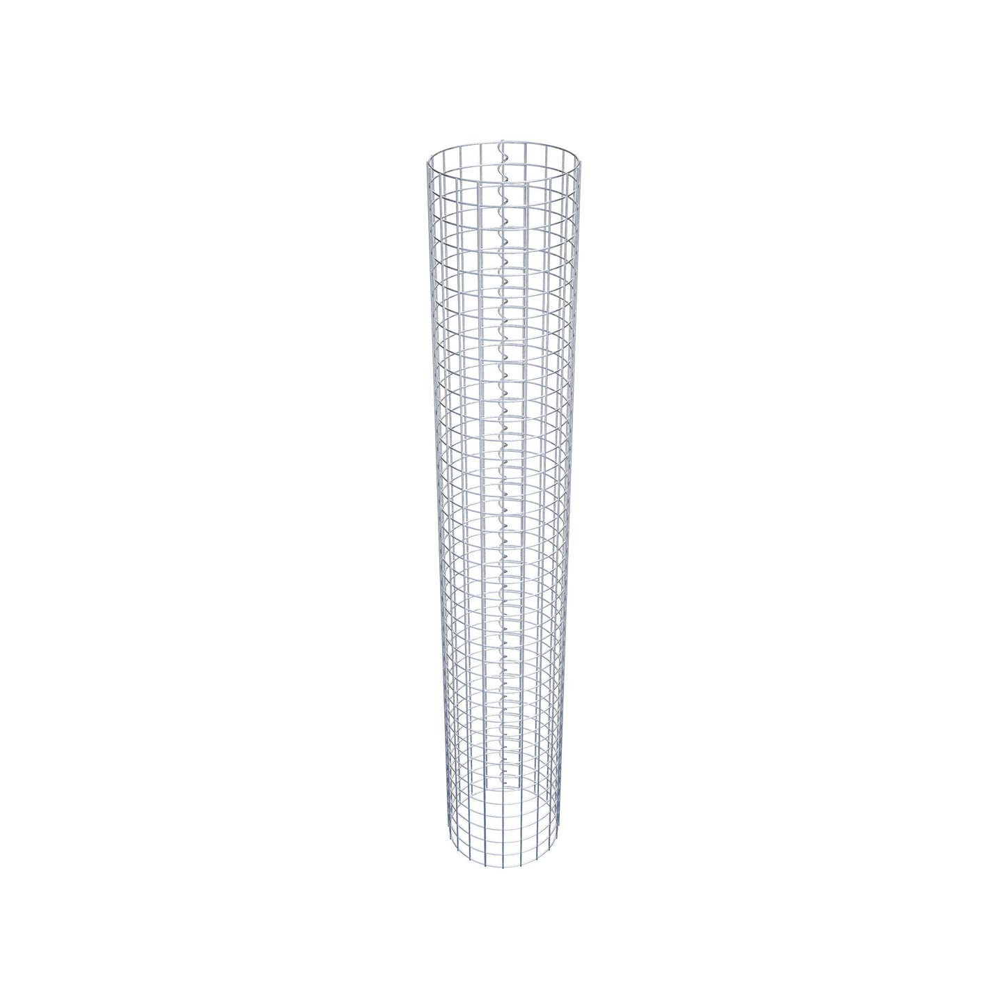 Gabion column around 32 cm diameter, 200 cm high, mesh size 5 cm x 5 cm